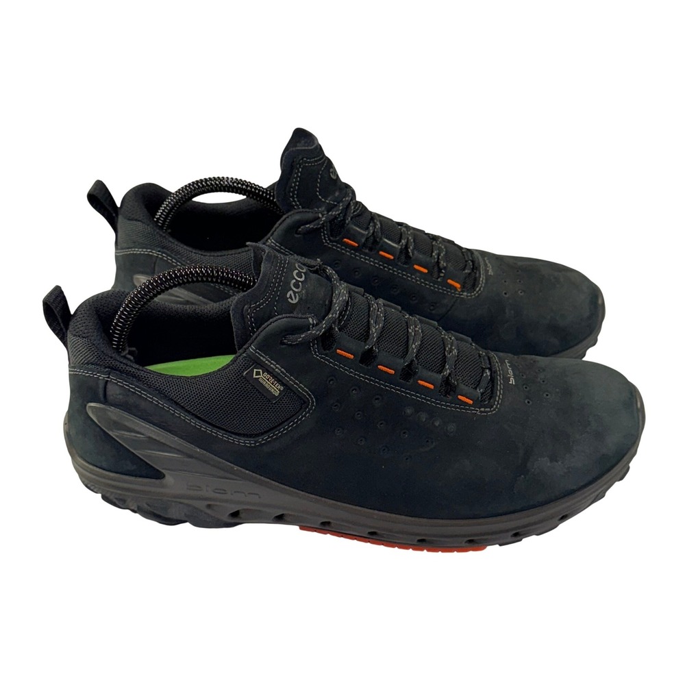 ECCO Biom Venture Hiking Shoes Mens 8 Black Gore-Tex Gorpcore Outdoor Activewear